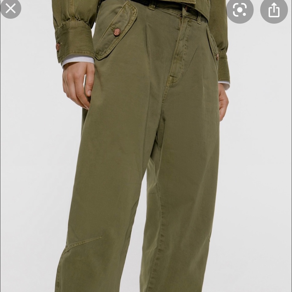 Zara slouchy trouser with pockets